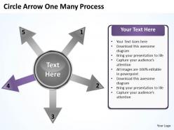 Circle arrow one many process 8