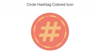 Circle Hashtag Colored Icon In Powerpoint Pptx Png And Editable Eps Format