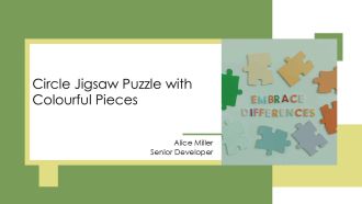 Circle Jigsaw Puzzle With Colourful Pieces PPT Information AT