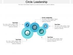 Circle leadership ppt powerpoint presentation inspiration diagrams cpb