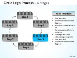Circle lego process 6 stages 8