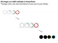 Circle of data percentage diagram flat powerpoint design