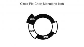 Circle Pie Chart Monotone Icon In Powerpoint Pptx Png And Editable Eps Format