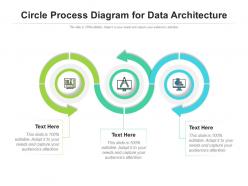 Circle process diagram for data architecture infographic template