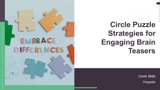 Circle Puzzle Strategies For Engaging Brain Teasers PPT Guidelines AT