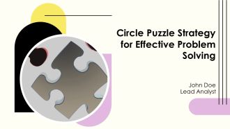 Circle Puzzle Strategy For Effective Problem Solving PPT Template AT