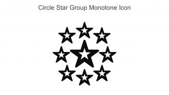 Circle Star Group Monotone Icon In Powerpoint Pptx Png And Editable Eps Format