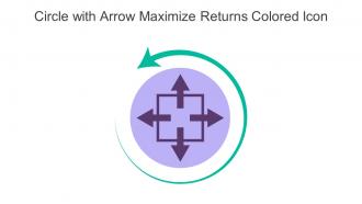 Circle With Arrow Maximize Returns Colored Icon In Powerpoint Pptx Png And Editable Eps Format