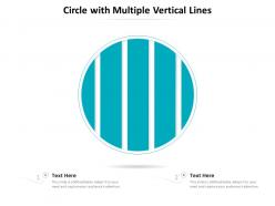 Circle with multiple vertical lines