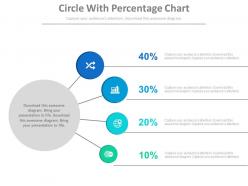 Circle with percentage chart powerpoint slides