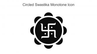 Circled Swastika Monotone Icon In Powerpoint Pptx Png And Editable Eps Format