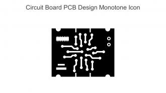Circuit Board PCB Design Monotone Icon In Powerpoint Pptx Png And Editable Eps Format