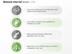 Circuit network global internet connection ppt icons graphics