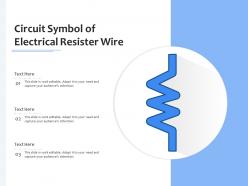 Circuit Symbol Of Electrical Resister Wire