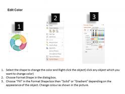 Circular apps process diagram flat powerpoint design
