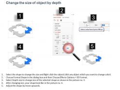 Circular arrow for business process powerpoint template slide
