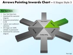 Circular arrows pointing inwards chart 3