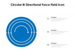 Circular bi directional force field icon