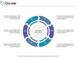 Circular business six process ppt powerpoint presentation layouts background designs