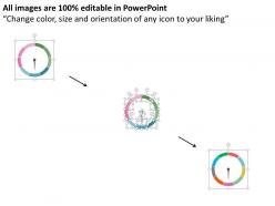Circular business timeline process diagram flat powerpoint design