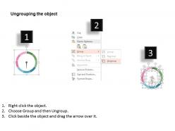 Circular business timeline process diagram flat powerpoint design