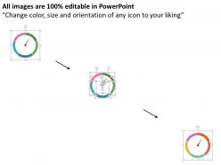 Circular business year based timeline flat powerpoint design