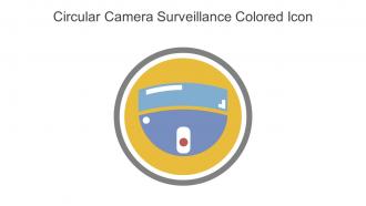 Circular Camera Surveillance Colored Icon In Powerpoint Pptx Png And Editable Eps Format