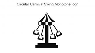 Circular Carnival Swing Monotone Icon In Powerpoint Pptx Png And Editable Eps Format