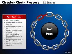 Circular chain flowchart process diagram 11 stages 2