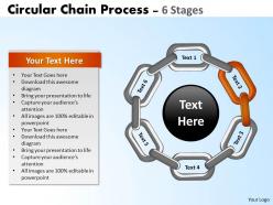 Circular chain flowchart process diagrams 7