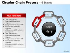Circular chain flowchart process diagrams 7