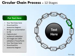 Circular chain flowchart process flowchart 12 stages