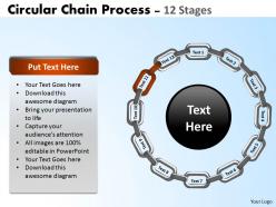 Circular chain flowchart process flowchart 12 stages