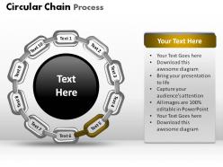 Circular chain process powerpoint slides