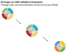 Circular chart business technology applications flat powerpoint design