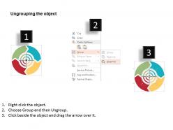 Circular chart business technology applications flat powerpoint design