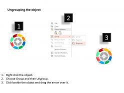 Circular chart for balanced scorecard flat powerpoint design