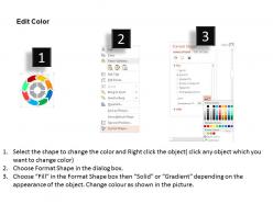 Circular chart for balanced scorecard flat powerpoint design