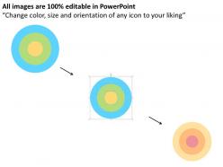 Circular chart for question word flat powerpoint design