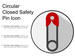 Circular Closed Safety Pin Icon