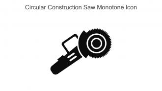 Circular Construction Saw Monotone Icon In Powerpoint Pptx Png And Editable Eps Format