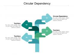 Circular dependency ppt powerpoint presentation infographics topics cpb
