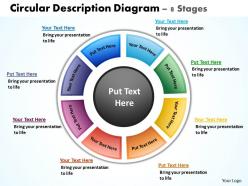 Circular description diagram 8 stages powerpoint diagrams presentation slides graphics 0912