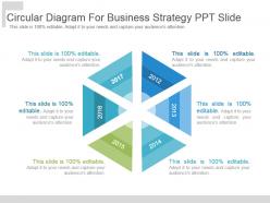 Circular diagram for business strategy ppt slide