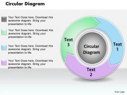 Circular diagram powerpoint template slide