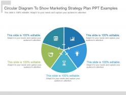 Circular diagram to show marketing strategy plan ppt examples