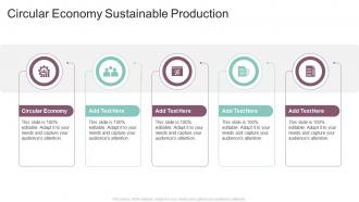 Circular Economy Sustainable Production In Powerpoint And Google Slides Cpb