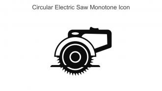 Circular Electric Saw Monotone Icon In Powerpoint Pptx Png And Editable Eps Format