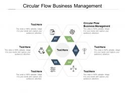 Circular flow business management ppt powerpoint presentation professional graphic images cpb