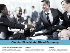 Circular flow model mixed economy ppt powerpoint presentation infographics layouts cpb
